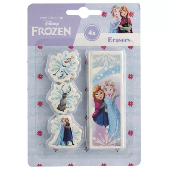 Disney Jégvarázs Sisters forma radír szett 4 db-os Disney Jégvarázs Sisters forma radír szett 4 db-os