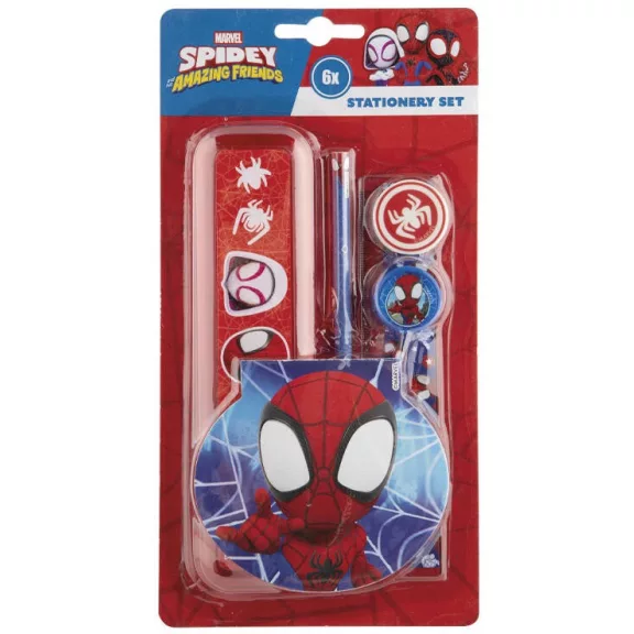 Pókember Spidey Friends írószer szett 6 db-os Pókember Spidey Friends írószer szett 6 db-os