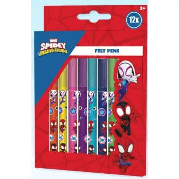 Pókember Spidey Friends filctoll szett 12 db-os