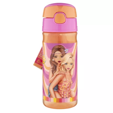   Csajos Besties műanyag szívószálas kulacs akasztóval 450 ml