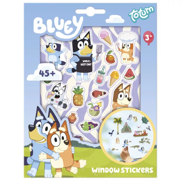 Bluey Summer ablakmatrica szett Bluey Summer ablakmatrica szett