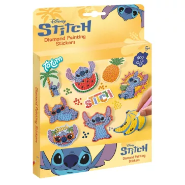   Disney Lilo és Stitch, A csillagkutya Aloha gyémántszemes matrica 9 db-os