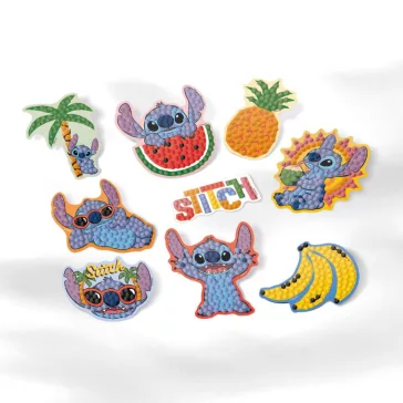   Disney Lilo és Stitch, A csillagkutya Aloha gyémántszemes matrica 9 db-os