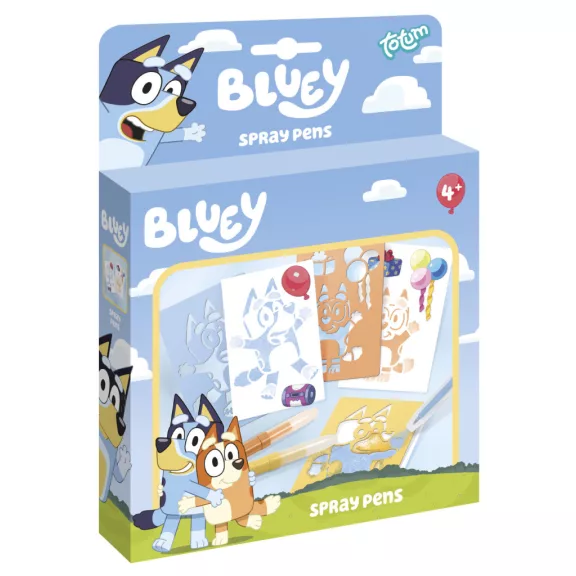 Bluey Happy kreatív szett spray tollal Bluey Happy kreatív szett spray tollal