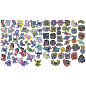   Disney Lilo és Stitch, A csillagkutya Weird forma matrica szett 75 db-os
