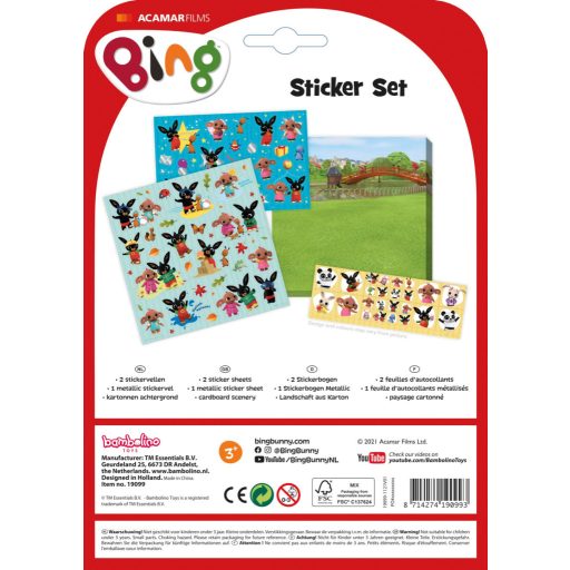 Bing Fun matrica szett