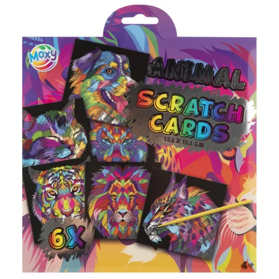 Állatos Colorful scratch képkarcoló készlet Állatos Colorful scratch képkarcoló készlet