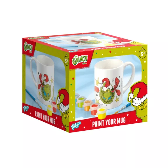 A Grincs Dr Seuss festhető porcelán bögre 235 ml Díszdobozban A Grincs Dr Seuss festhető porcelán bögre 235 ml Díszdobozban