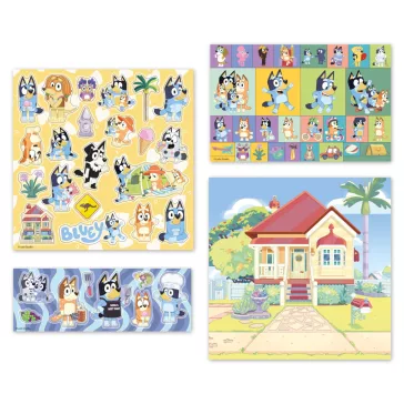 Bluey Home matrica szett