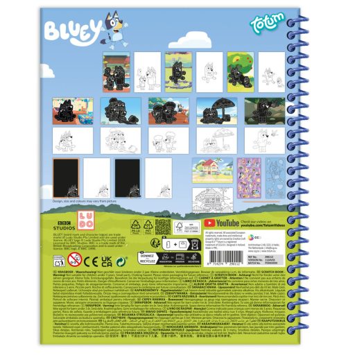 Bluey Fun scratch képkarcoló készlet és activity szett