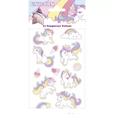 Unikornis Pastel tetkó 12 db-os