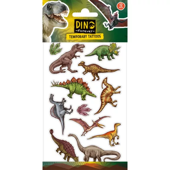 Dinoszaurusz Legends tetkó 12 db-os Dinoszaurusz Legends tetkó 12 db-os