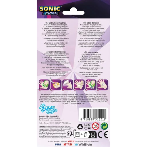 Sonic a sündisznó Prime tetkó 12 db-os