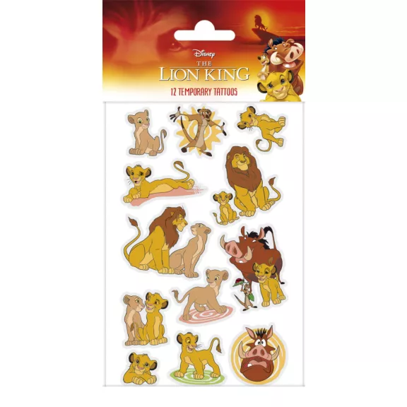 Disney Az Oroszlánkirály Fun tetkó 12 db-os Disney Az Oroszlánkirály Fun tetkó 12 db-os