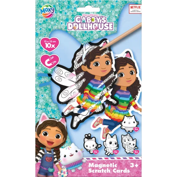 Gabi babaháza Fairy scratch képkarcoló készlet mágnessel Gabi babaháza Fairy scratch képkarcoló készlet mágnessel