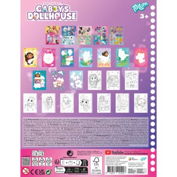   Gabi babaháza Sprinkle Party puzzle matrica és színező szett