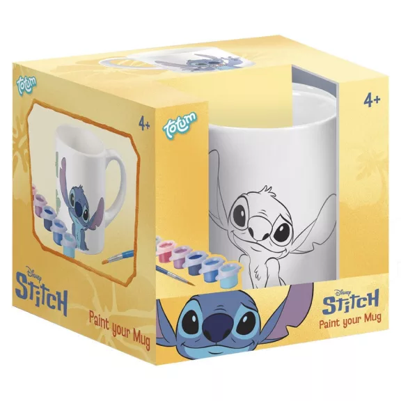 Disney Lilo és Stitch, A csillagkutya Alien festhető porcelán bögre 235 ml Díszdobozban Disney Lilo és Stitch, A csillagkutya Alien festhető porcelán bögre 235 ml Díszdobozban
