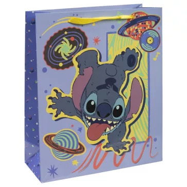   Disney Happy papír ajándéktasak, ajándékzacskó 32x27x10 cm