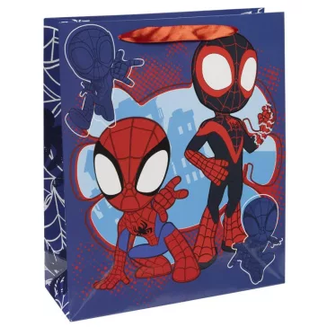   Disney Happy papír ajándéktasak, ajándékzacskó 32x27x10 cm