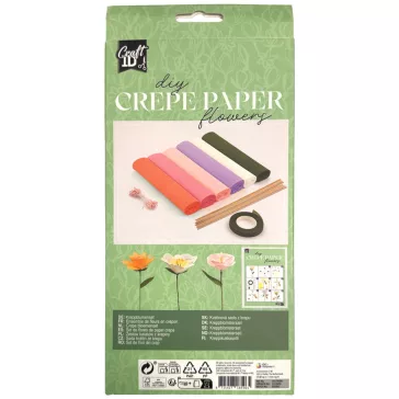 Színes virág Autumn krepp papír dekorációs szett