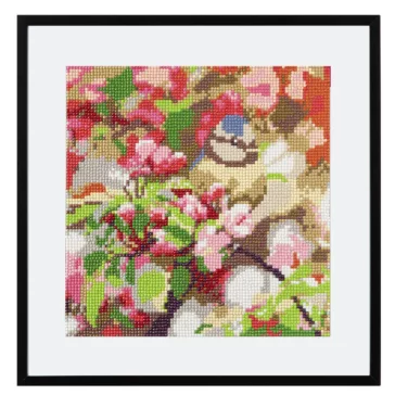 Állatos Bird gyémántszemes kirakó 30x30 cm