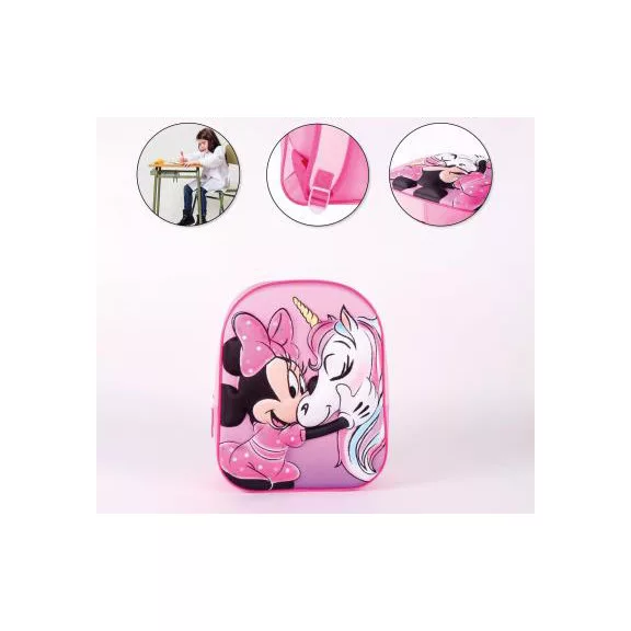 Disney Minnie Unicorn 3D hátizsák, táska 31 cm