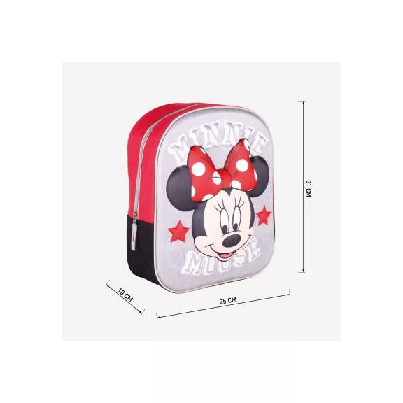 Disney Minnie Grey 3D hátizsák, táska 31 cm