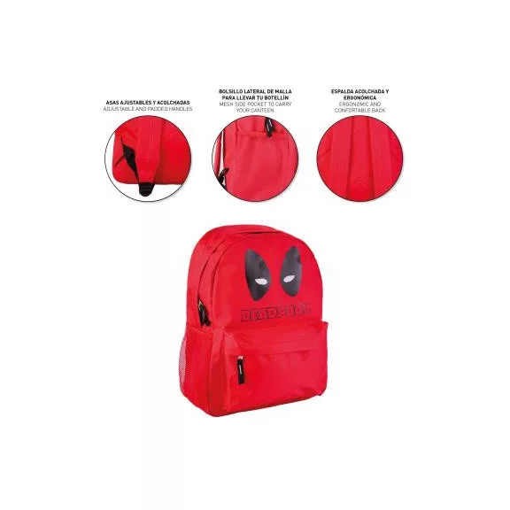 Deadpool Red iskolatáska, táska 41 cm