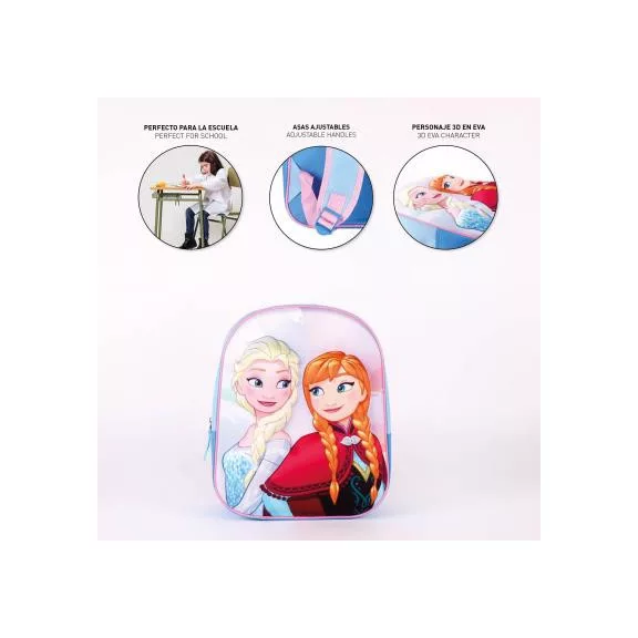 Disney Jégvarázs Sisters Forever 3D hátizsák, táska 31 cm
