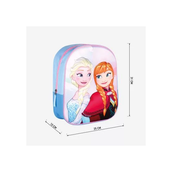 Disney Jégvarázs Sisters Forever 3D hátizsák, táska 31 cm