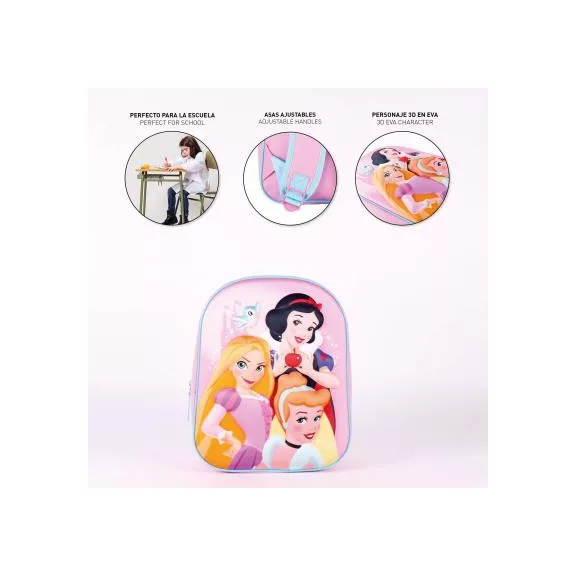 Disney Hercegnők Regal 3D hátizsák, táska 31 cm