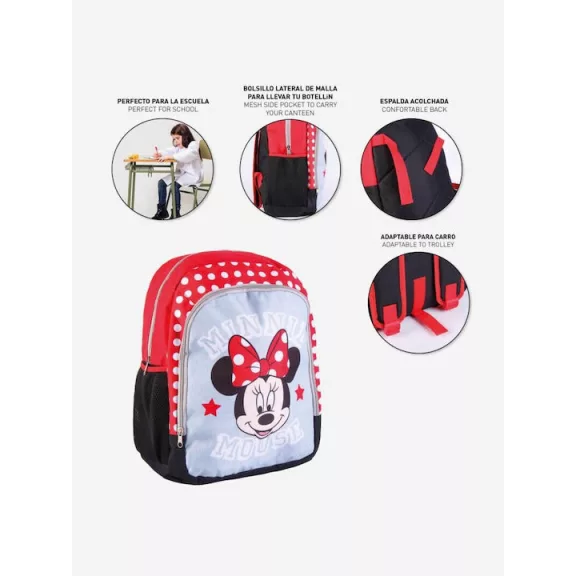 Disney Minnie Grey iskolatáska, táska 41 cm
