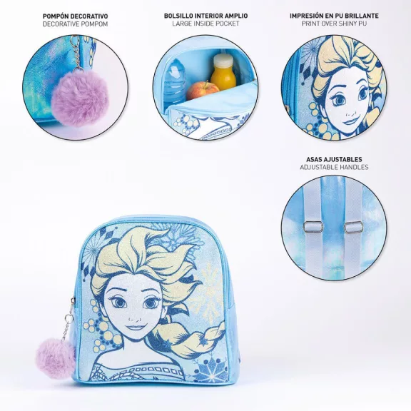Disney Jégvarázs Sparkly hologrammos hátizsák, táska 21 cm