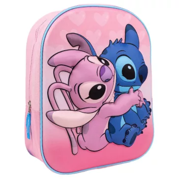   Disney Lilo és Stitch, A csillagkutya Pink Hug 3D hátizsák, táska 31 cm