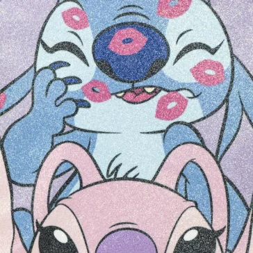   Disney Lilo és Stitch, A csillagkutya Kiss hologrammos hátizsák, táska 23 cm