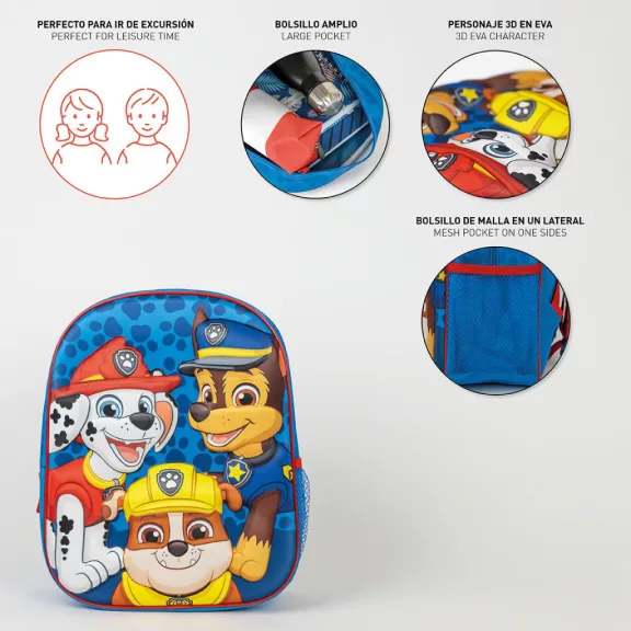 Mancs Őrjárat Funny Boys 3D hátizsák, táska 31 cm