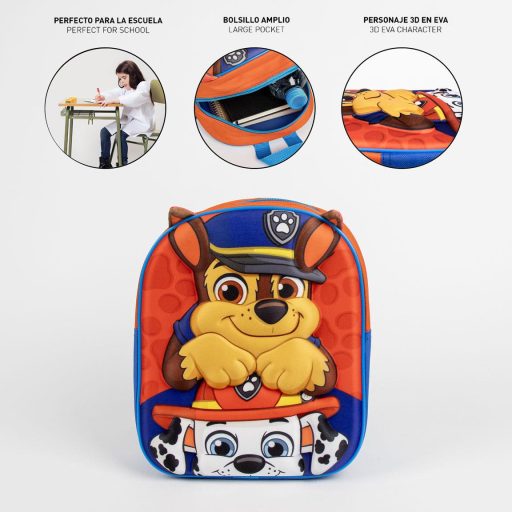 Mancs Őrjárat Boys 3D hátizsák, táska 31 cm