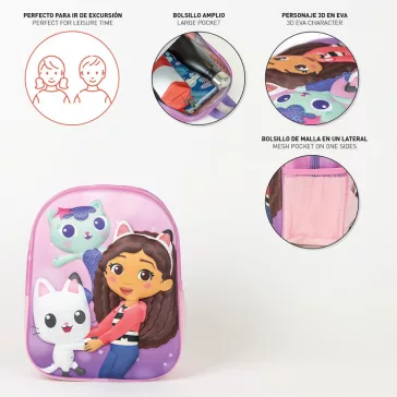 Gabi babaháza Fun Friends 3D hátizsák, táska 31 cm