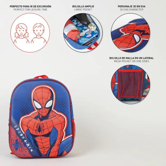 Pókember Ready 3D hátizsák, táska 31 cm