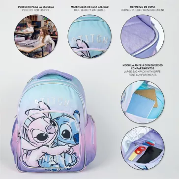   Disney Lilo és Stitch, A csillagkutya Angel iskolatáska, táska 42 cm