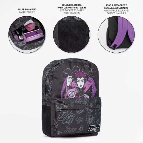 Disney Gonoszok Black iskolatáska, táska 42 cm