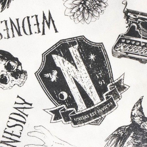 Wednesday Black shopping bag, bevásárlótáska 39 cm