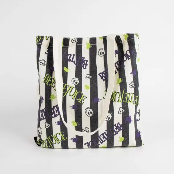 Beetlejuice Ghostly Vibes shopping bag, bevásárlótáska 39 cm