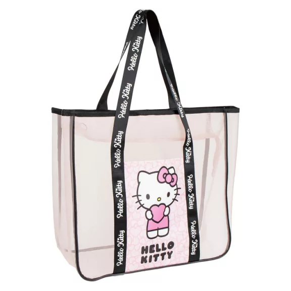 Hello Kitty Heart Premium átlátszó strandtáska 62 cm Hello Kitty Heart Premium átlátszó strandtáska 62 cm