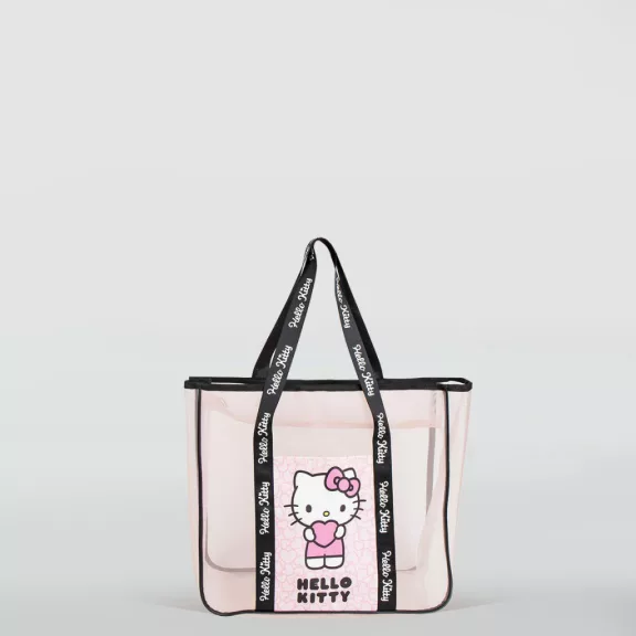 Hello Kitty Heart Premium átlátszó strandtáska 62 cm