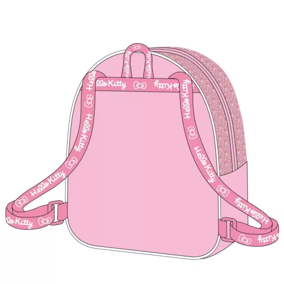 Hello Kitty Cutie hologrammos hátizsák, táska 23 cm