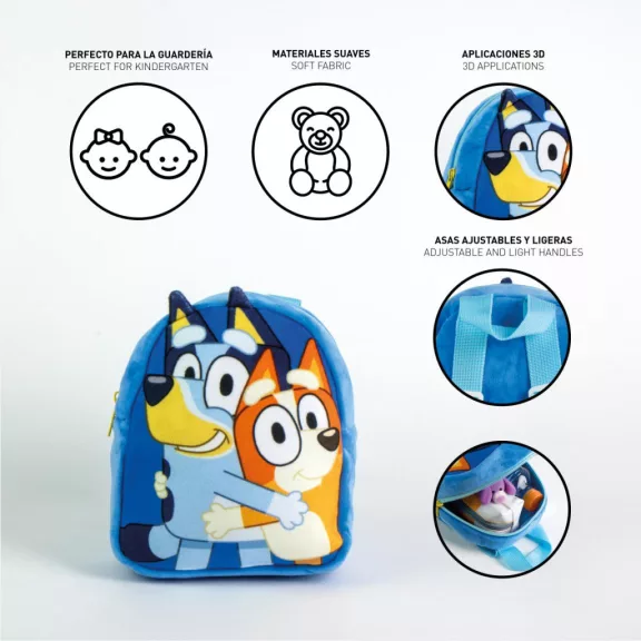 Bluey Hug plüss hátizsák, táska 22 cm