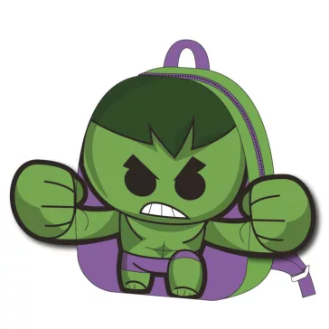 Bosszúállók Hulk plüss hátizsák, táska 22 cm