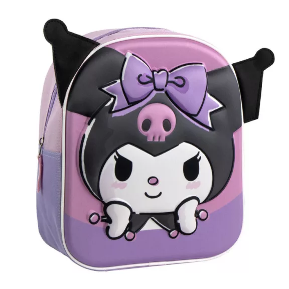 Hello Kitty Kuromi 3D hátizsák, táska 31 cm Hello Kitty Kuromi 3D hátizsák, táska 31 cm