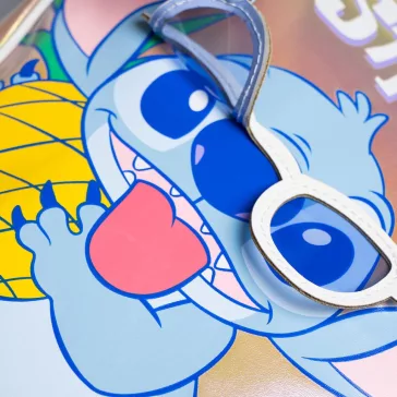   Disney Lilo és Stitch, A csillagkutya Ananas hologrammos hátizsák, táska 32 cm
